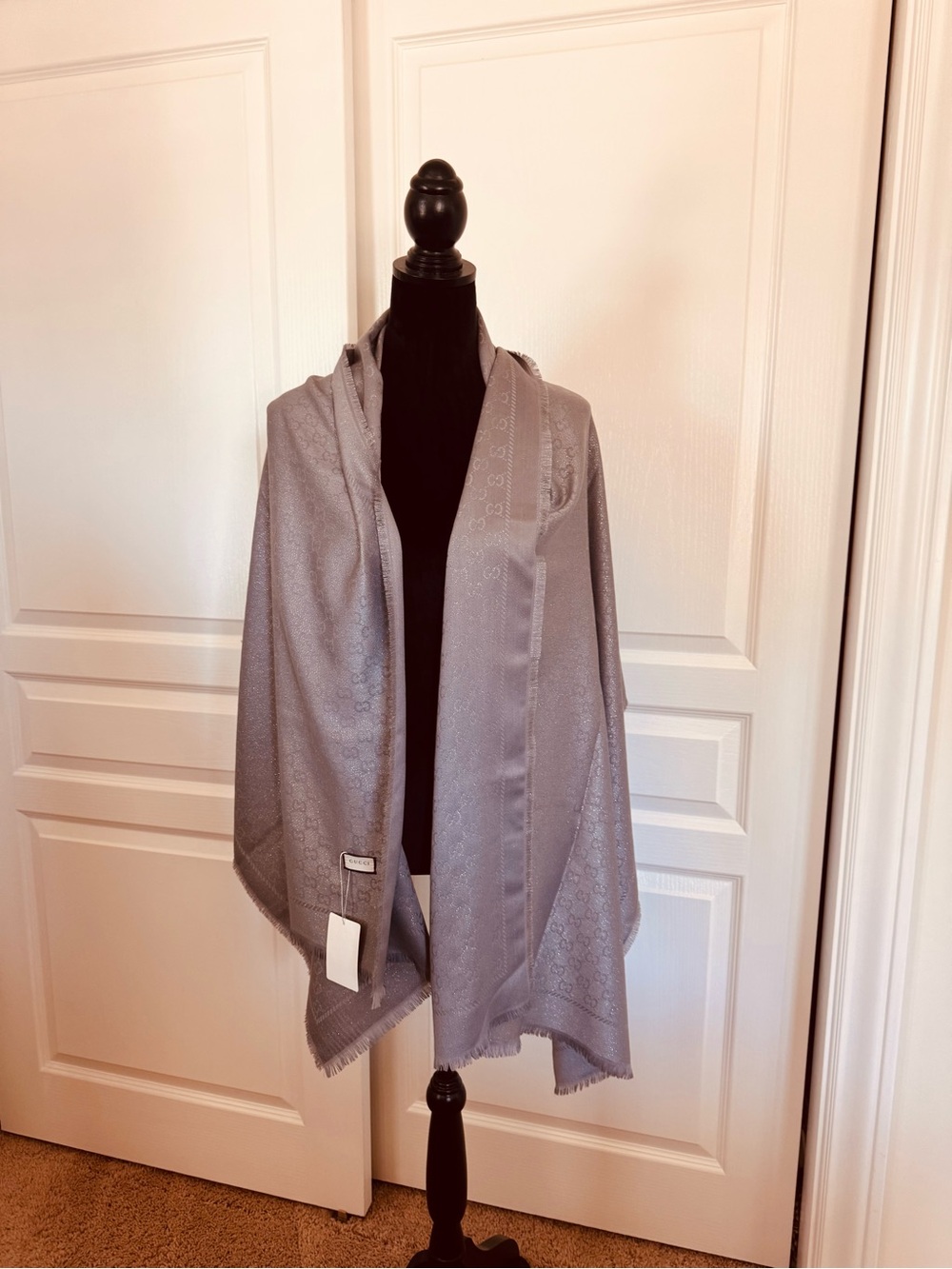 Gucci Light Gray Shawl